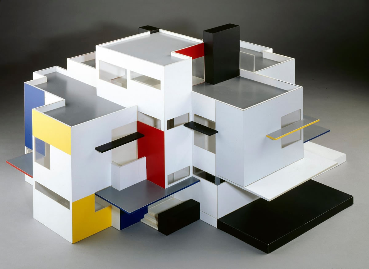 red-yellow-blue-architecture-maison-particuliere-theo-van-doesburg-cornelis-van-eesteren-1923 Maison d'Artiste, one of the icons of the Dutch avant-garde and the De Stijl art movement - $CULTURE, CULTURE/BNB