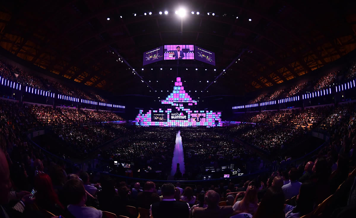 New Media Trade Shows, Web Summit in Lisbon, stage impression